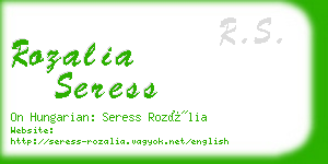 rozalia seress business card